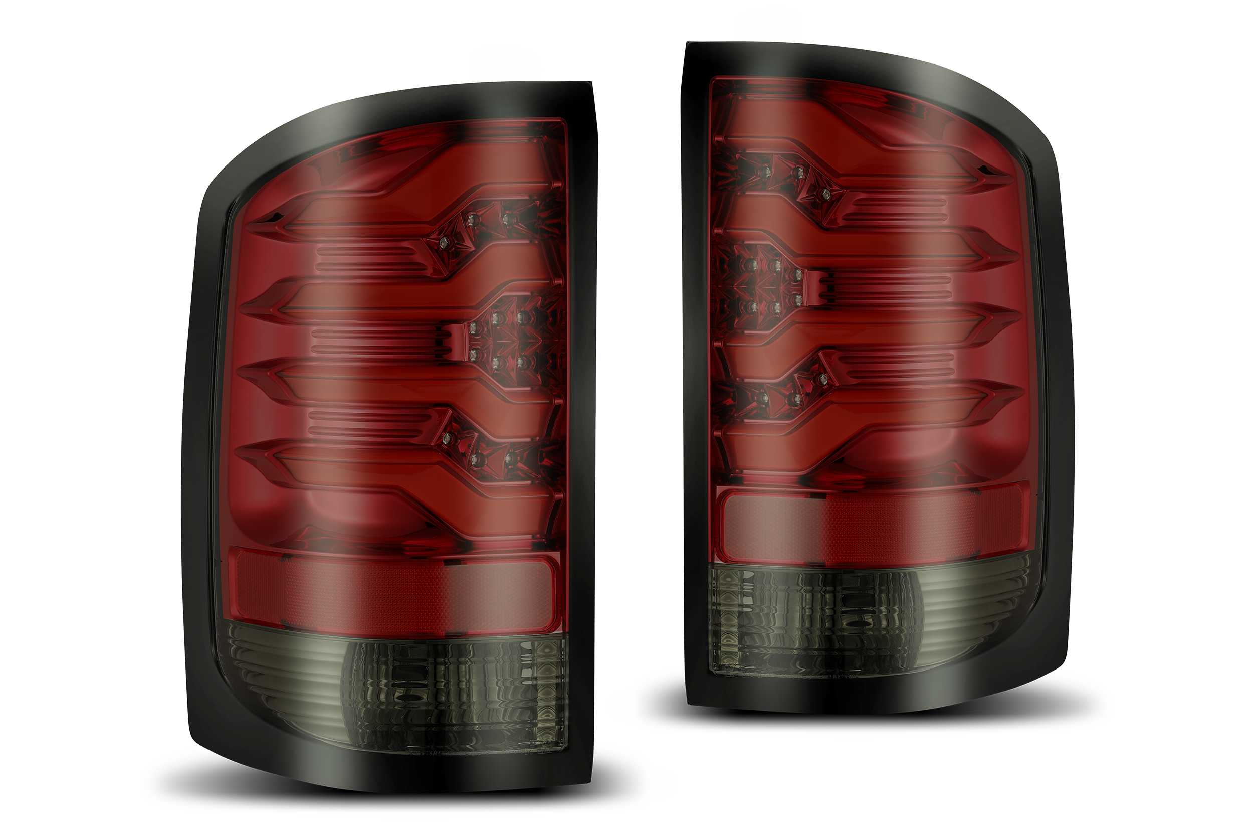 Alpha Rex 630020 Pro LED Red Smoke Tail Lights | 14-18 GMC Sierra