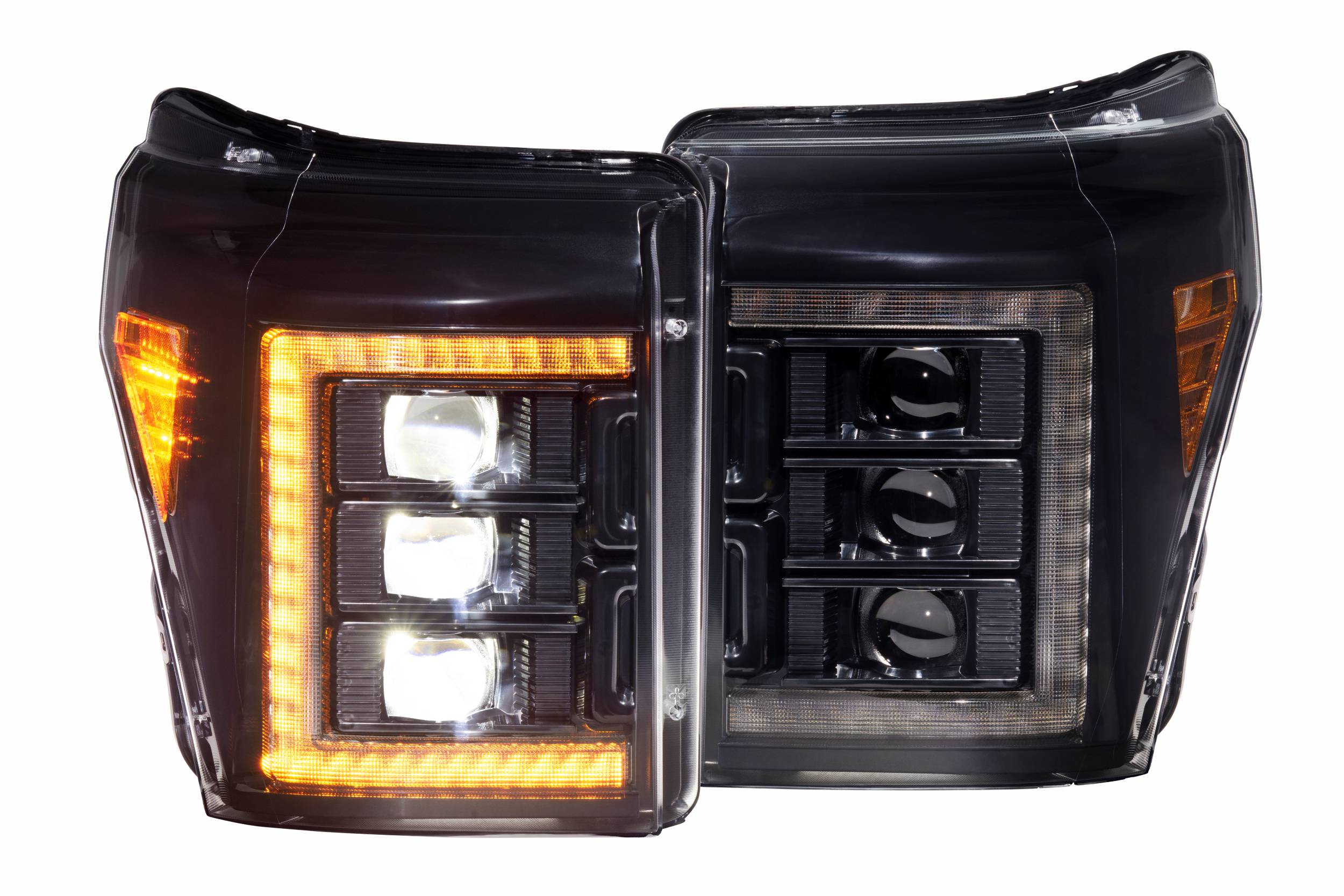 Morimoto LF505-A-ASM XB LED Amber DRL Headlights | 11-16 Ford SuperDuty